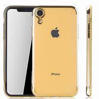 Image result for iPhone XR Case Clear with Gold and Blue Design