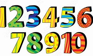 Image result for Cartoon Image of Numeral 1-5