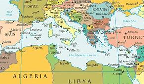 Image result for Mediterranean Islands Map