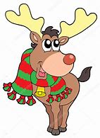 Image result for Christmas Elk Cartoon