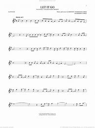 Image result for Let It Go Alto Saxophone Sheet Music