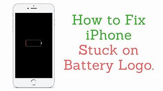 Image result for iPhone 6 Black Screen Empty Battery Logo