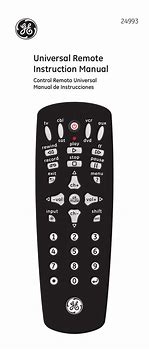 Image result for GE Universal Remote 24993 Manual