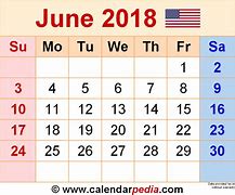 Image result for June 2018 Monday