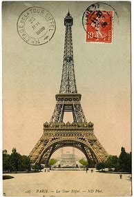 Image result for Vintage Eiffel Tower Paris