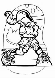 Image result for Softball Coloring Pages B