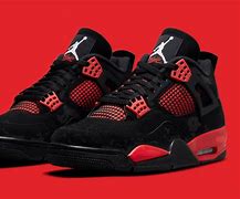 Image result for Jordan Retro 4S Red and Black