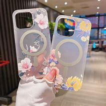 Image result for Clear iPhone 12 Printed MagSafe Case Floral
