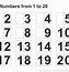 Image result for Printable Numbers Pretty