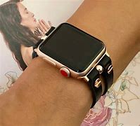 Image result for Sarina Black Label Rose Gold Apple Watch Strap