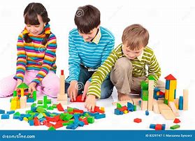 Image result for Kids Playing with Blocks