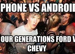 Image result for Meme Android vs iOS Who Did First