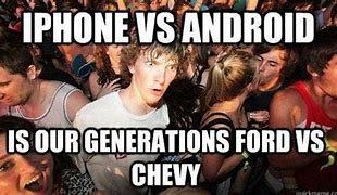 Image result for iPhone vs Androuid Meme