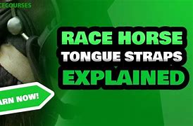 Image result for Race Horse Tongue Tie