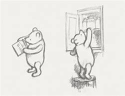 Image result for Winnie the Pooh with Butterfly On Nose Drawing