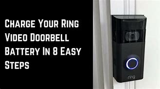 Image result for How to Charge Battery On Ring Doorbell
