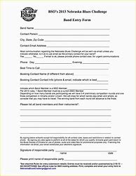 Image result for Blank Contest Entry Form Template
