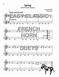 Image result for French Horn Beginner Music