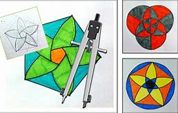 Image result for Geometry Construction Art Project