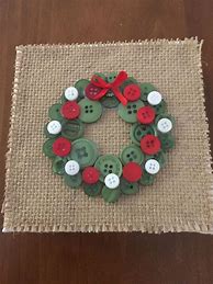 Image result for Christmas Crafts Using Buttons