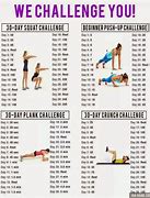 Image result for 30-Day Fitness Challenge Blank Printable