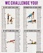 Image result for 30-Day Fitness Challenge Printable