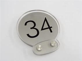 Image result for Door Number Silver
