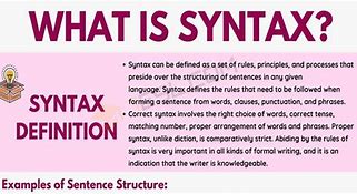 Image result for Grammar and Syntax