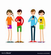 Image result for People On Phone Cartoon