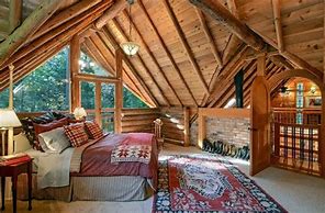 Image result for Log Cabin Loft Ideas
