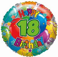 Image result for Happy Birthday 18 Balloons