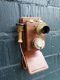 Image result for Retro Wooden Phone
