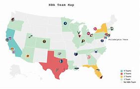 Image result for NBA Teams by State