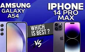 Image result for Samsung A54 vs iPhone 14