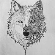 Image result for Wolf Drawing Hard