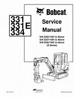 Image result for Bobcat 331 Mini Excavator