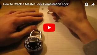 Image result for How to Change Master Lock Combination