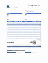 Image result for Free Downloadable Commercial Invoice Template