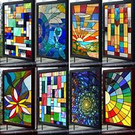 Image result for Custom Stained Glass Window Clings
