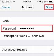 Image result for How to Change the Email Password On MI iPhone