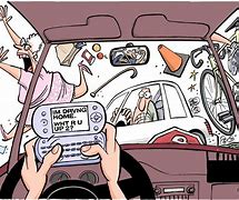 Image result for Cell Phone Distractions in Life Cartoon