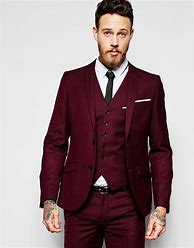 Image result for Burgundy Suit Men