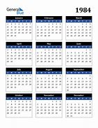 Image result for 1984 Printable Calendars