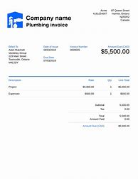 Image result for Plumbing Invoice Templete