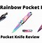 Image result for Rainbow Pocket Knives