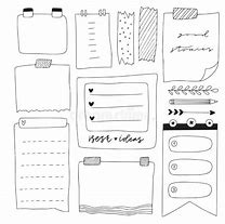 Image result for Printable Blank Notes Doodle