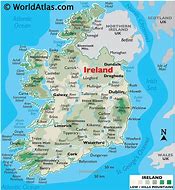 Image result for Ireland Physical Map