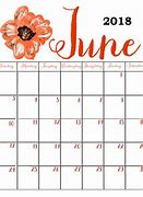 Image result for June 2018 Calendar Printable Template