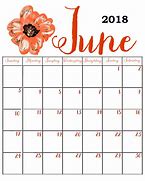 Image result for Printable Blank Calendar June 2018