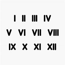 Image result for Roman Numerals SVG